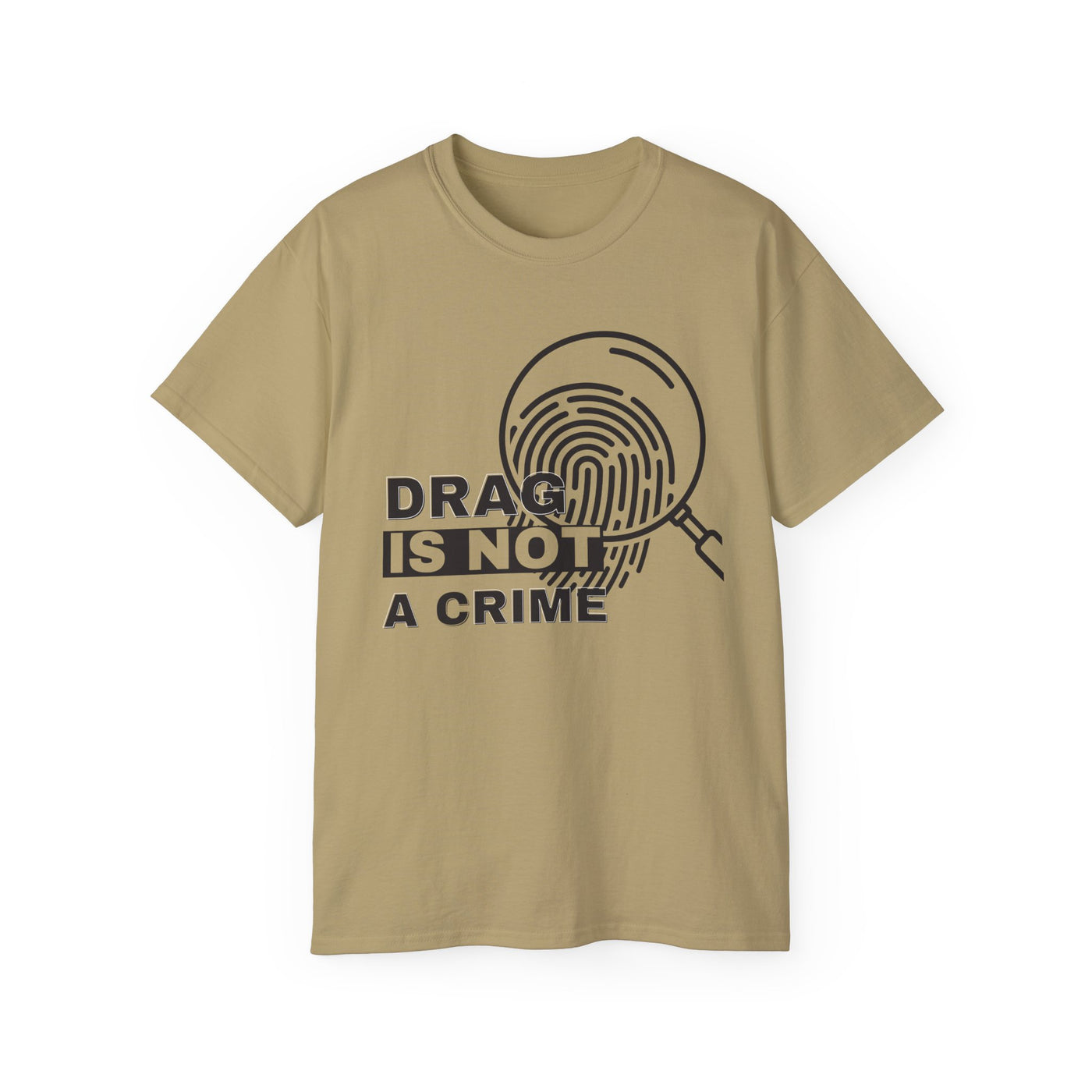 Drag Is Not a Crime - Bold Design for Pride and Equality LGBTQ+ Bold Shirt, Unisex Graphic Tee, Casual, Activist Gift