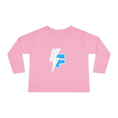Lightning Bolt Toddler Long Sleeve Tee, Kids Graphic Top, Fun Playwear, Birthday Gift, Casual Toddler Outfit, Everyday Wear