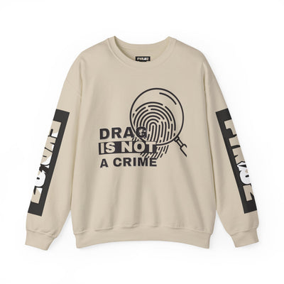 Drag Is Not a Crime - Bold Design for Pride and Equality  Bold Sweatshirt, Unisex Graphic Sweatshirt, Casual, Activist Gift