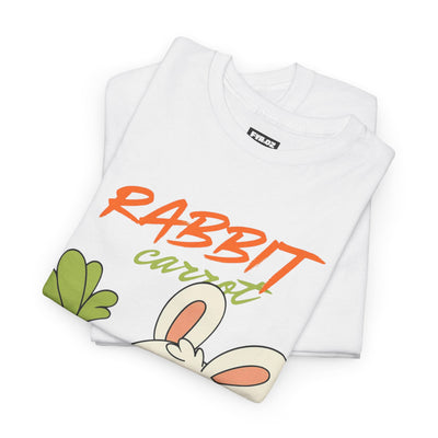 T-Shirt, Untamed Rabbit – Wild & Playful Bunny Aesthetic Design Animal Tee, Unisex Cartoon Shirt, Eco-Friendly Fashion, Gift for Nature Lovers, Boho Style Wear