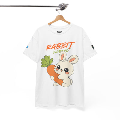 T-Shirt, Untamed Rabbit – Wild & Playful Bunny Aesthetic Design Animal Tee, Unisex Cartoon Shirt, Eco-Friendly Fashion, Gift for Nature Lovers, Boho Style Wear