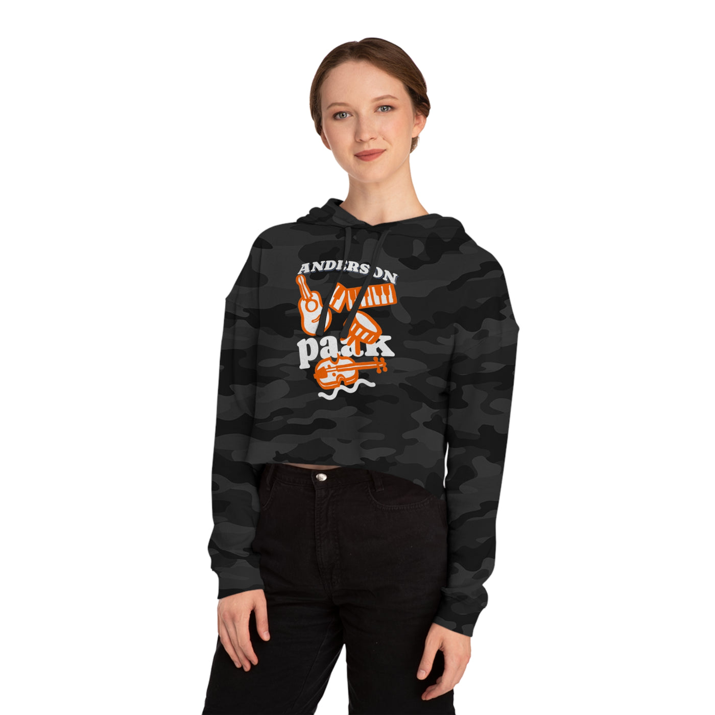 Music-Inspired Cropped Hoodie for Anderson .Paak Inspired Design – Funky Soul & Groove ArtFans, Casual Wear, Music Festival Outfit, Gift for Musicians, Punk Rock Style Hoodie