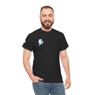 Dynamic Unisex Moisture Wicking Fyroz Bolt Tee – Bold Streetwear Lightning Logo Design, Fitness Shirt, Activewear, Graphic Tee, Sports Apparel, Gift for Athletes