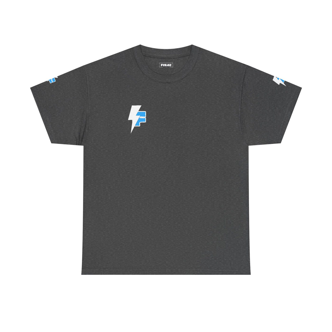 Dynamic Unisex Moisture Wicking Fyroz Bolt Tee – Bold Streetwear Lightning Logo Design, Fitness Shirt, Activewear, Graphic Tee, Sports Apparel, Gift for Athletes