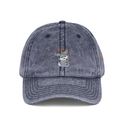 cap, Untamed Rabbit – Wild & Playful Bunny Aesthetic Design Animal cap, Unisex Cartoon cap, Eco-Friendly Fashion, Gift for Nature Lovers, Boho Style Wear