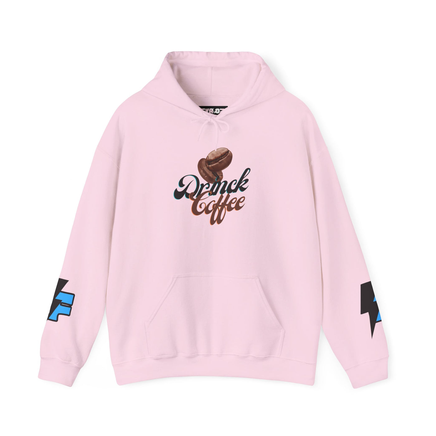 "It's Time to Drink Coffee" Printed Hoodie - Funny Line Design for Coffee Lovers, Unisex Casual T-Shirt, Coffee Lover Gift, Classic Design Coffee Inspired Stylish Clothing