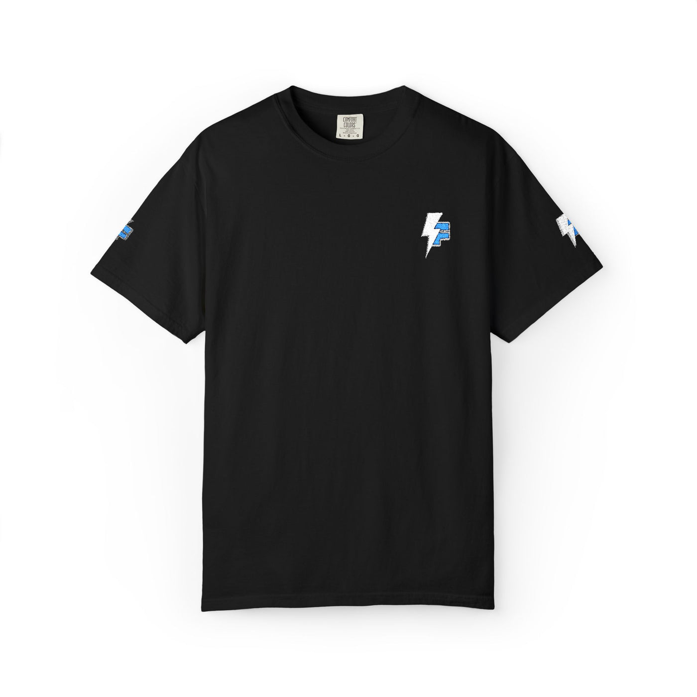 Dynamic Unisex Moisture Wicking Fyroz Bolt Tee – Bold Streetwear Lightning Logo Design, Fitness Shirt, Activewear, Graphic Tee, Sports Apparel, Gift for Athletes