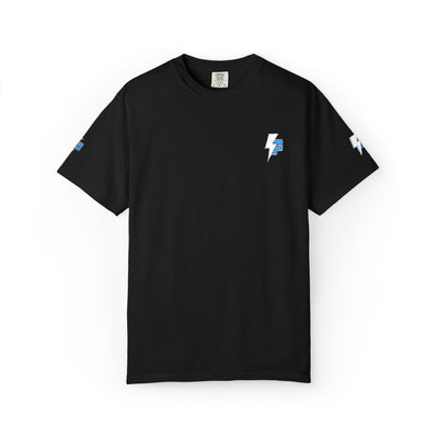 Dynamic Unisex Moisture Wicking Fyroz Bolt Tee – Bold Streetwear Lightning Logo Design, Fitness Shirt, Activewear, Graphic Tee, Sports Apparel, Gift for Athletes