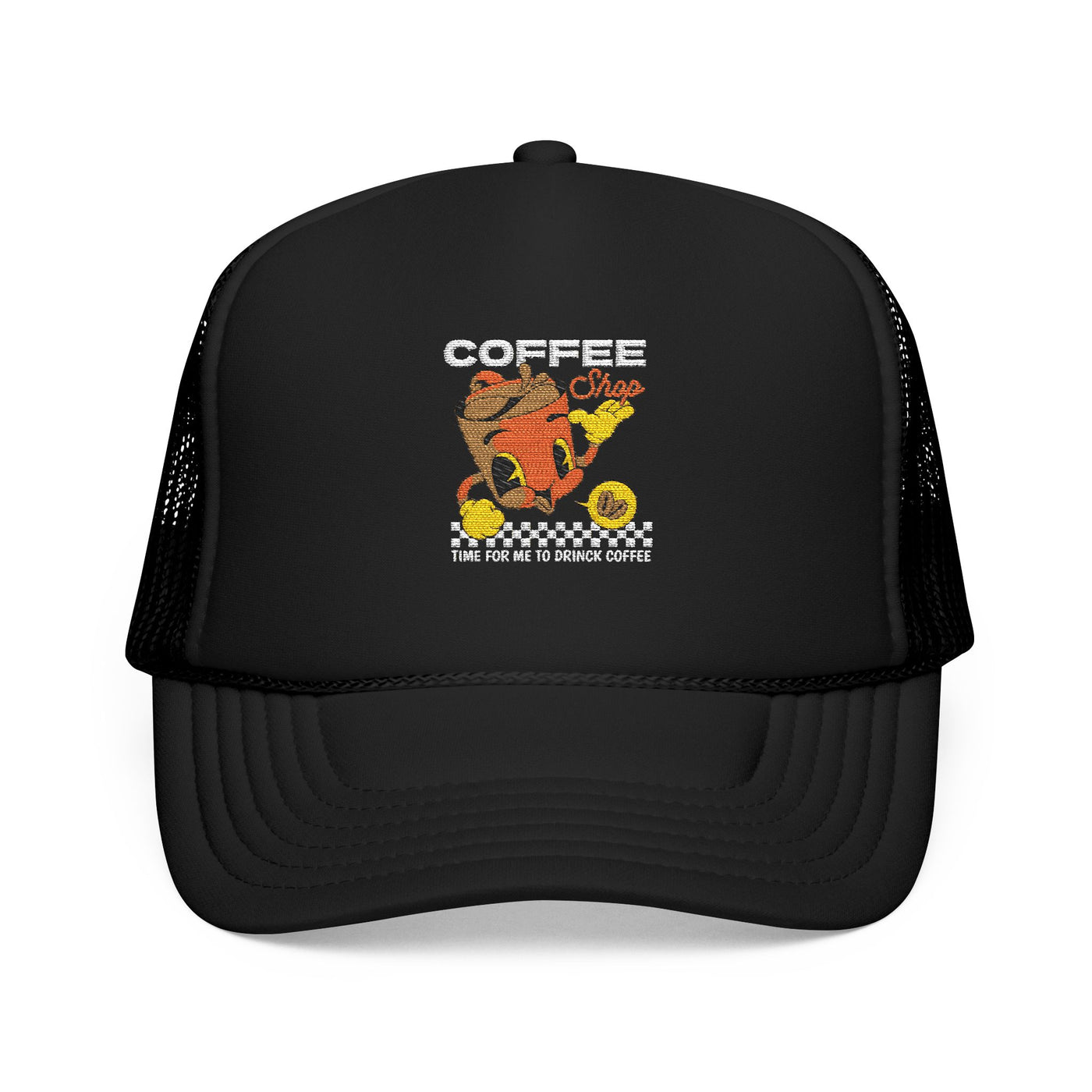 "It's Time to Drink Coffee" Printed cap - Funny Line Design for Coffee Lovers, Unisex Casual cap, Coffee Lover Gift, Classic Design Coffee Inspired Stylish Clothing