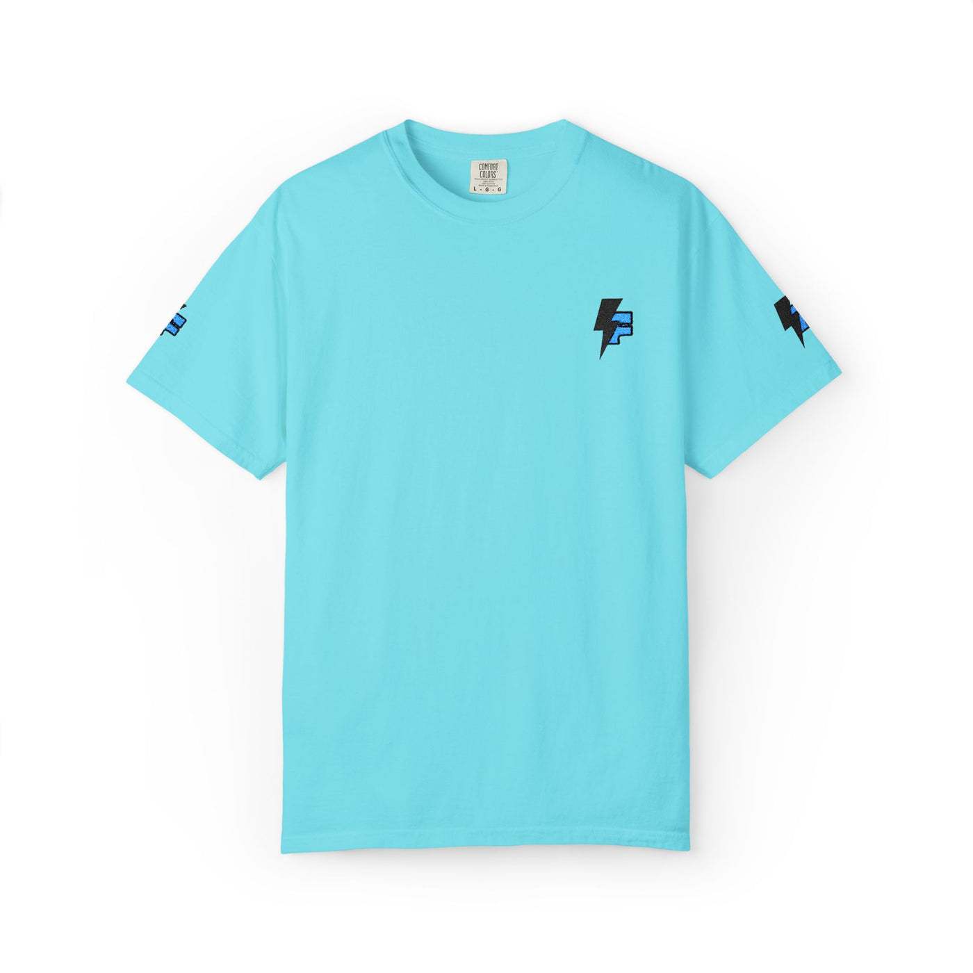 Dynamic Unisex Moisture Wicking Fyroz Bolt Tee – Bold Streetwear Lightning Logo Design, Fitness Shirt, Activewear, Graphic Tee, Sports Apparel, Gift for Athletes