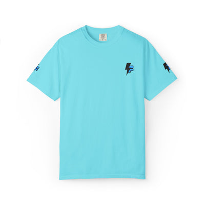 Dynamic Unisex Moisture Wicking Fyroz Bolt Tee – Bold Streetwear Lightning Logo Design, Fitness Shirt, Activewear, Graphic Tee, Sports Apparel, Gift for Athletes