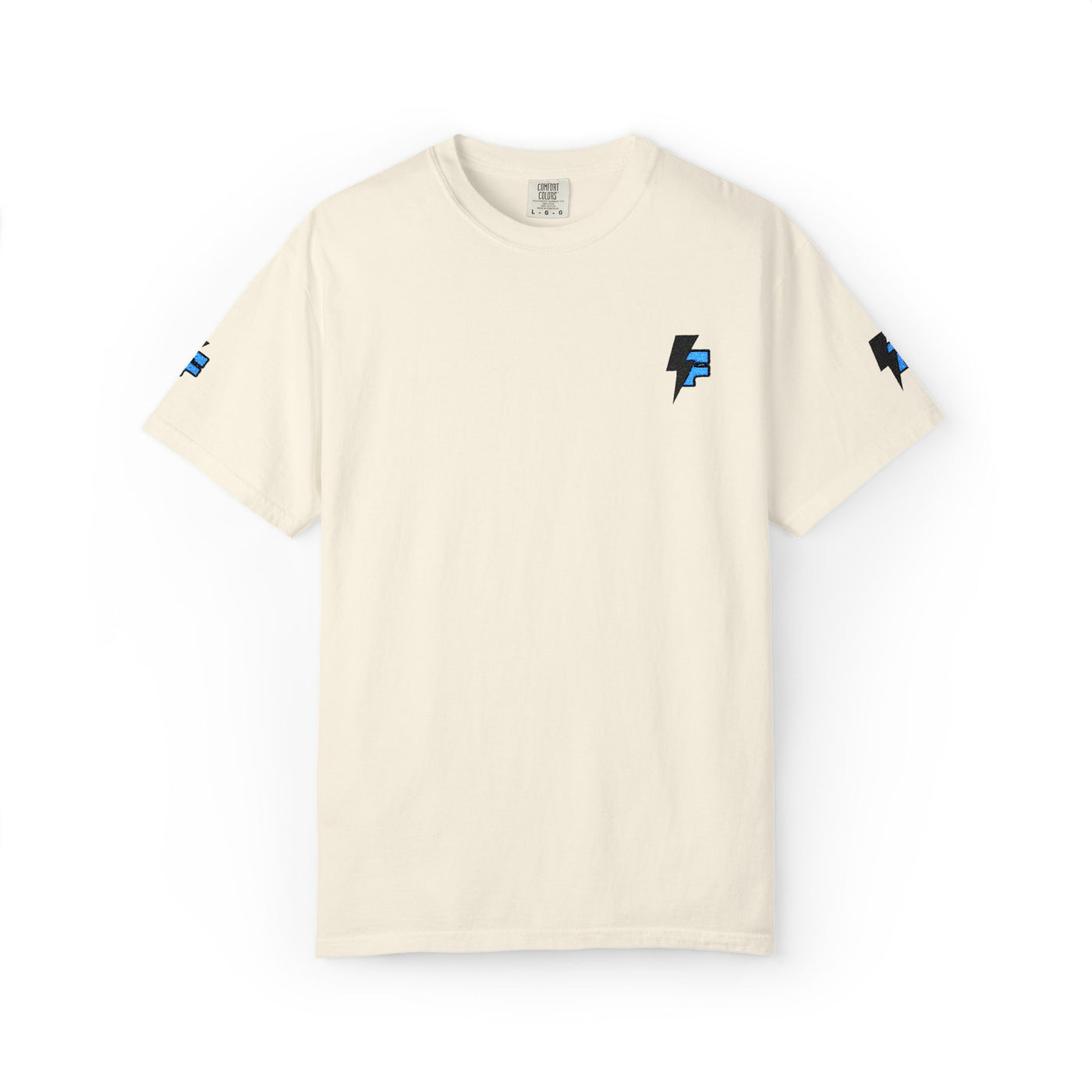 Dynamic Unisex Moisture Wicking Fyroz Bolt Tee – Bold Streetwear Lightning Logo Design, Fitness Shirt, Activewear, Graphic Tee, Sports Apparel, Gift for Athletes