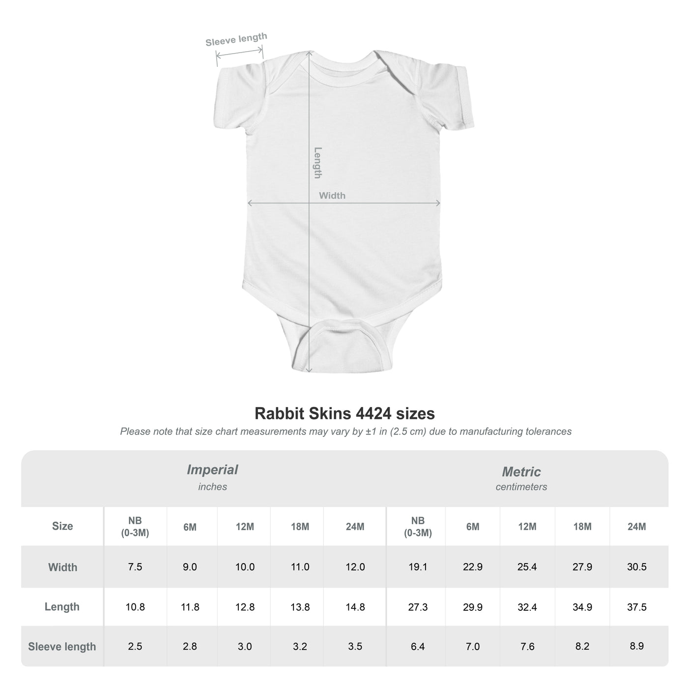 Baby Bodysuit - Sweet Infant Fine Jersey Bodysuit for Newborns